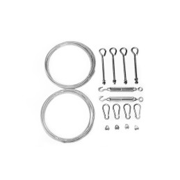 Pilnas metalinis surinkimo rinkinys, skirtas ištraukiamoms (valcuotoms) burėms