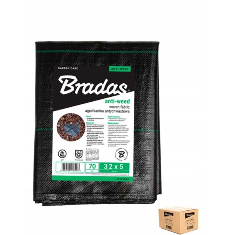Agrotekstilė nuo piktžolių, juoda, UV, 3,2 x 5 m, 70g