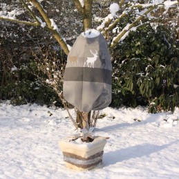 Apsauginis gobtuvas iš neaustinės medžiagos, skirtas elnių bandai