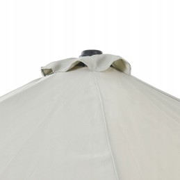 Pusiau apvalus balkono skėtis balkonui, pusiau skėtis 250 cm, pilkas