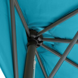 Pusiau apvalus balkono skėtis balkonui, pusiau skėtis 250 cm, turkis