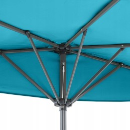 Pusiau apvalus balkono skėtis balkonui, pusiau skėtis 250 cm, turkis