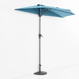 Pusiau apvalus balkono skėtis balkonui, pusiau skėtis 250 cm, turkis