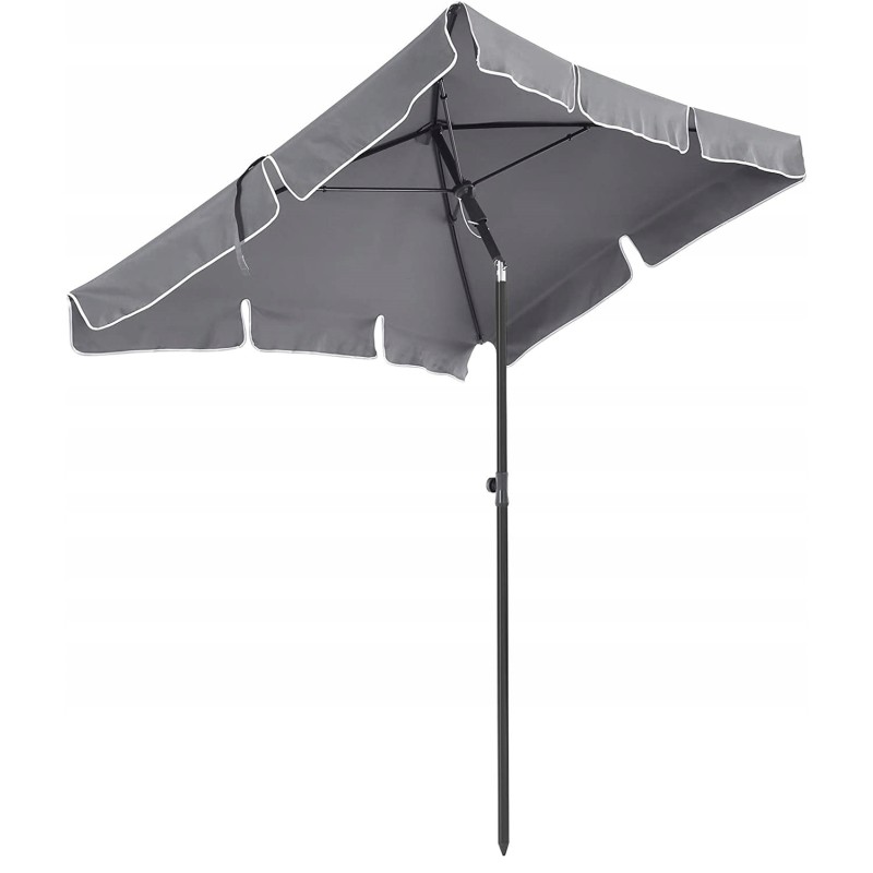 Songmics skėtis nuo saulės, stačiakampis, UV apsauga iki UPF 50+, krepšys, su PA danga, sodui, terasai, balkonui, be stovo