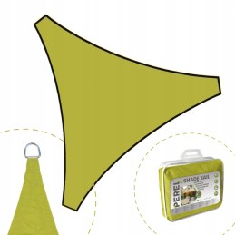 Pavėsinė burė - sodo pavėsis - trikampis 3,6 x 3,6 x 3,6 m - laimo spalva