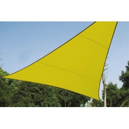 Pavėsinė burė - sodo pavėsis - trikampis 3,6 x 3,6 x 3,6 m - laimo spalva