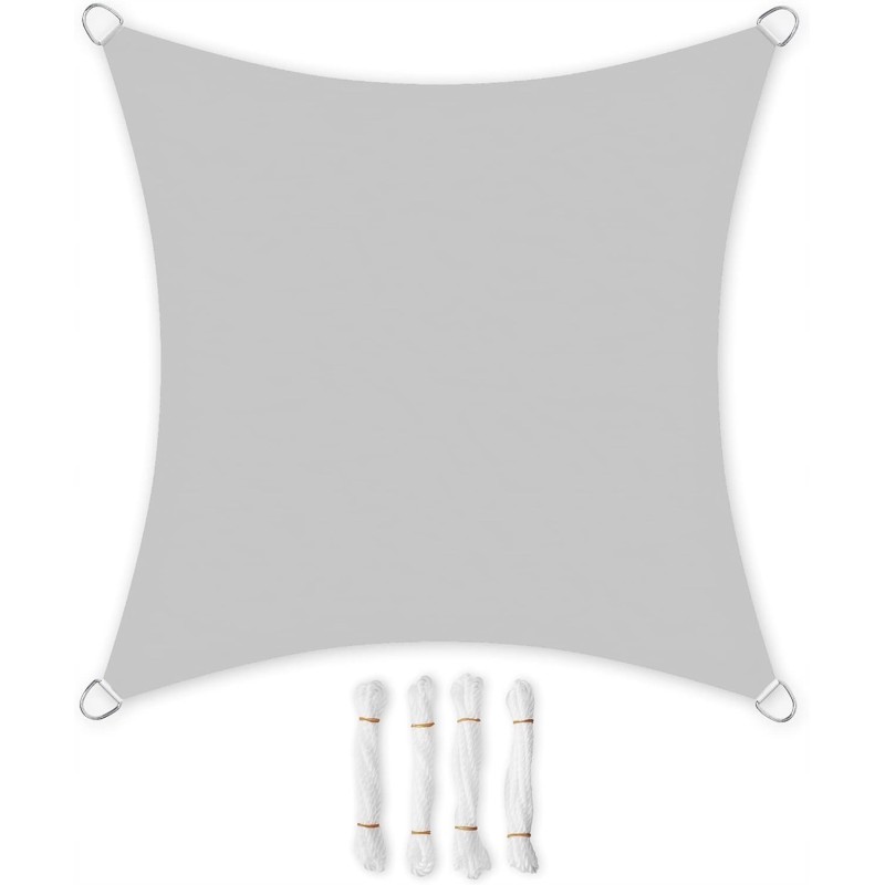 Vandeniui atspari šešėlinė burė 3x3m UV apsauga 93% sodo balkonui