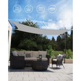 Vandeniui atspari šešėlinė burė 3x3m UV apsauga 93% sodo balkonui
