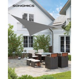 Vandeniui atspari šešėlinė burė 3x3m UV apsauga 93% sodo balkonui