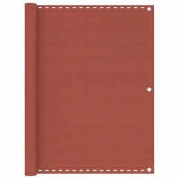 Vidaxl balkono ekranas, terakotos, 120x500 cm, HDPE