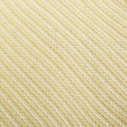 Vidaxl HDPE sodo burė trikampė 3 6x3 6x3 6 m smėlio spalvos