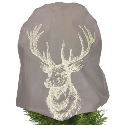 Apsauginis gaubtas iš neaustinės elnio galvos