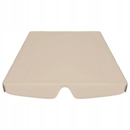 Vidaxl stogas sodo sūpynėms, smėlio spalvos, 188 168x110 145 cm