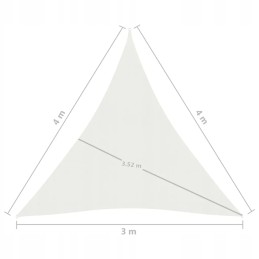 HDPE stogelis nuo saulės 3x4x4m, baltas