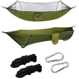 Išgyvenimo turistinis hamakas, tinklelis nuo uodų, piknikas, didelis, patogus kelionei