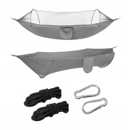 Išgyvenimo turistinis hamakas, tinklelis nuo uodų, piknikas, didelis, patogus kelionei