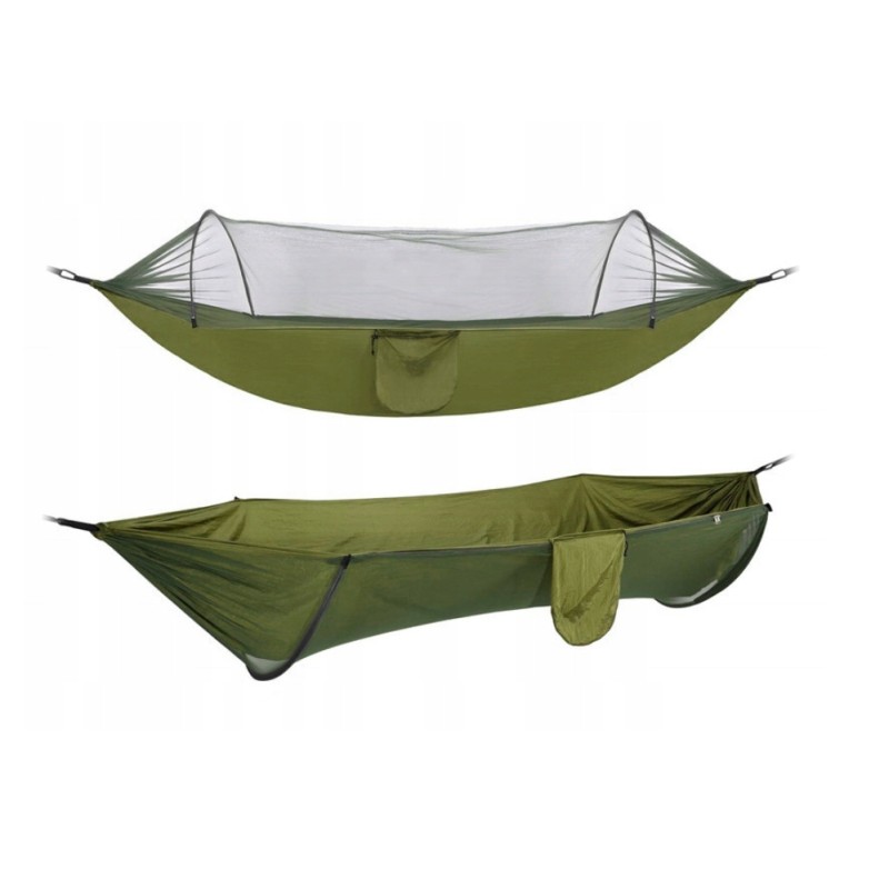 Išgyvenimo turistinis hamakas, tinklelis nuo uodų, piknikas, didelis, patogus kelionei