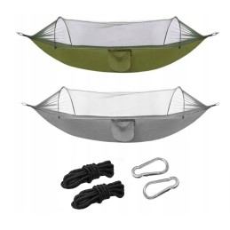 Išgyvenimo turistinis hamakas, tinklelis nuo uodų, piknikas, didelis, patogus kelionei