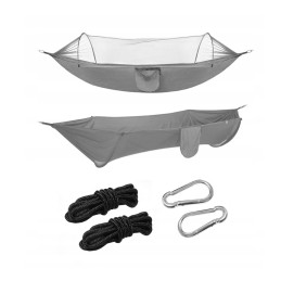 Išgyvenimo turistinis hamakas, tinklelis nuo uodų, piknikas, didelis, patogus kelionei