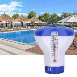 Didelis 20 g 200 g tabletės plūduriuojantis dozatorius termometras baseino chloro termometras