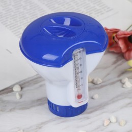 Didelis 20 g 200 g tabletės plūduriuojantis dozatorius termometras baseino chloro termometras