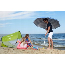 Sulankstomas sodo paplūdimio skėtis, UV filtras 50 + Captain Mike užvalkalas