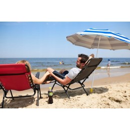 Sulankstomas sodo paplūdimio skėtis, UV filtras 50 + Captain Mike užvalkalas