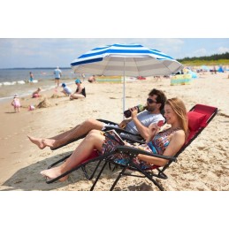 Sulankstomas sodo paplūdimio skėtis, UV filtras 50 + Captain Mike užvalkalas