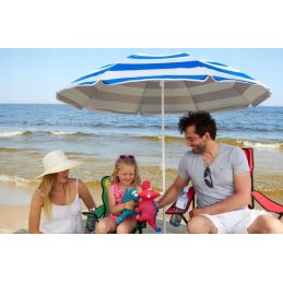 Sulankstomas sodo paplūdimio skėtis, UV filtras 50 + Captain Mike užvalkalas