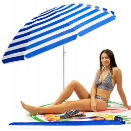Sulankstomas sodo paplūdimio skėtis, UV filtras 50 + Captain Mike užvalkalas