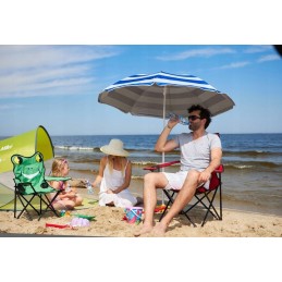 Sulankstomas sodo paplūdimio skėtis, UV filtras 50 + Captain Mike užvalkalas