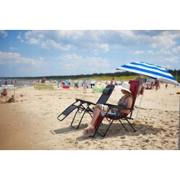Sulankstomas sodo paplūdimio skėtis, UV filtras 50 + Captain Mike užvalkalas