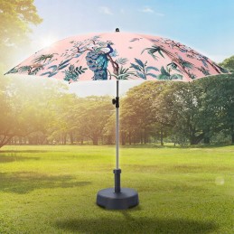 Sodo paplūdimio skėtis, reguliuojamas, spalvingas, apsauginis, neperšlampamas, 180 cm