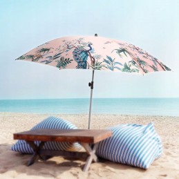 Sodo paplūdimio skėtis, reguliuojamas, spalvingas, apsauginis, neperšlampamas, 180 cm