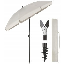Sodo paplūdimio skėtis su užvalkalu sekey 180cm sekey