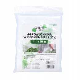 Agrotekstilės spyruoklinis dengiantis kilimėlis apsauginis dangtelis 1,1x10 m 17g baltas