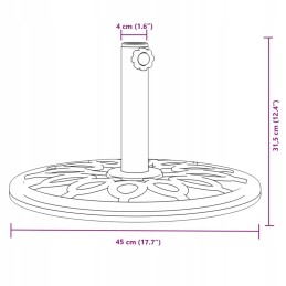 Lietussarga pamatne stabiem ø38/48mm 12kg, apaļa