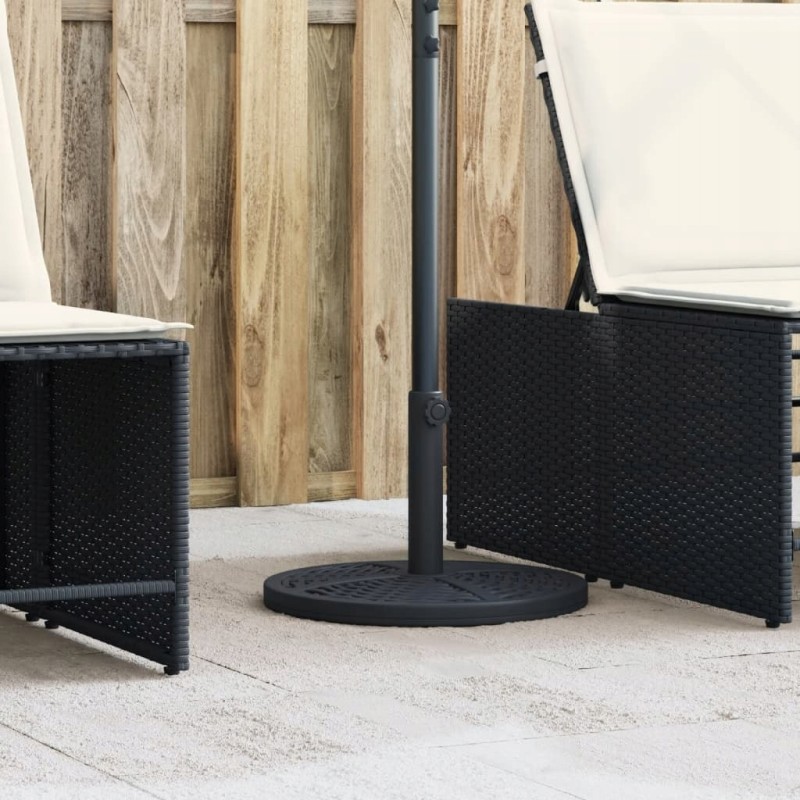 Parasol base for poles ø38/48mm 12kg round
