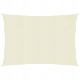 Vidaxl saulės burė 160 g m2 kreminė 2 5x3 m hdpe