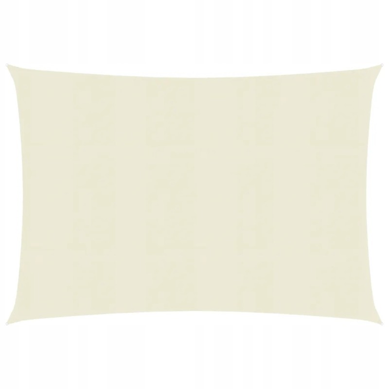 Vidaxl saulės burė 160 g m2 kreminė 2 5x3 m hdpe