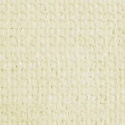 Vidaxl saulės burė 160 g m2 kreminė 2 5x3 m hdpe