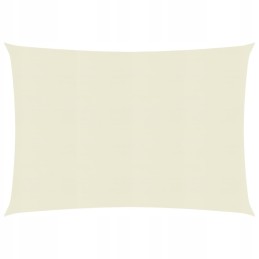 Vidaxl saulės burė 160 g m2 kreminė 2 5x3 m hdpe