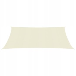 Vidaxl saulės burė 160 g m2 kreminė 2 5x3 m hdpe