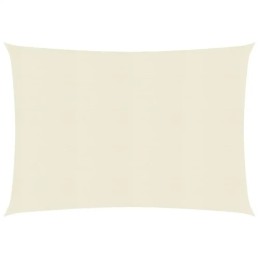 Vidaxl saulės burė 160 g m2 kreminė 2 5x3 m hdpe