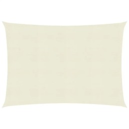 Vidaxl saulės burė 160 g m2 kreminė 2 5x3 m hdpe