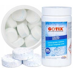Chloras baseinams ir sūkurinėms vonioms, didelės tabletės baseinams, 200g, baseino chemikalai, 1kg
