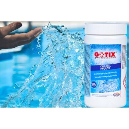 Chloras baseinams ir sūkurinėms vonioms, didelės tabletės baseinams, 200g, baseino chemikalai, 1kg