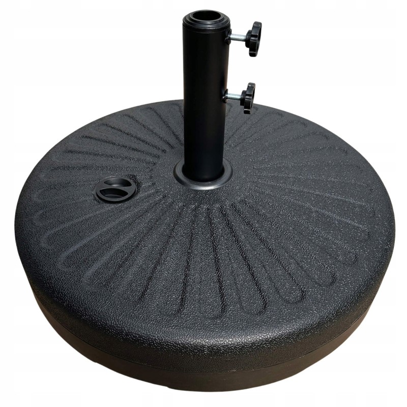 Umbrella base, umbrella weight, round base, black