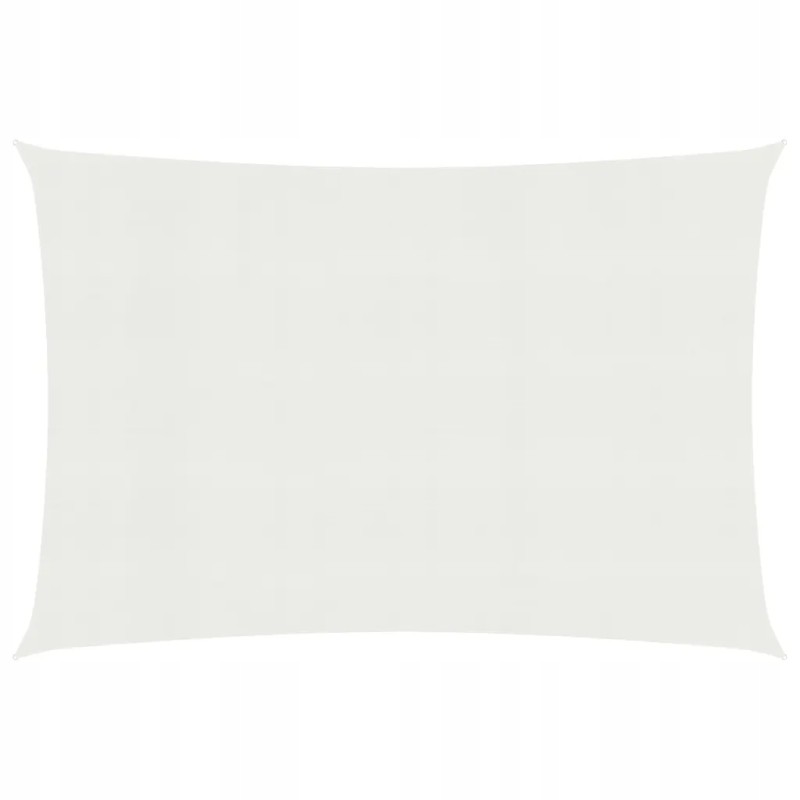 Vidaxl saulės burė 160 g m2 balta 2 5x4 m hdpe
