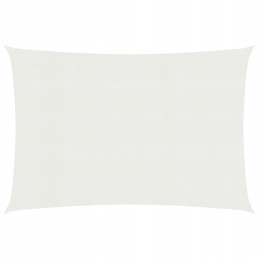 Vidaxl saulės burė 160 g m2 balta 2 5x4 m hdpe